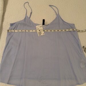 H&M Light Blue Striped Camisole